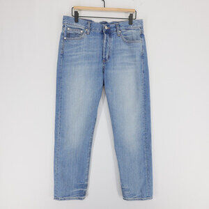 Outerknown SEA Fillmore Boyfriend Jeans Womens 28 Blue Button Fly Organic